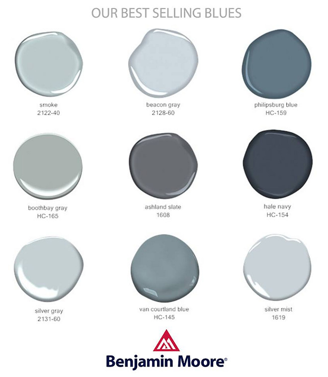 Project Upper East Side Benjamin Moore Blue Paint Color Options