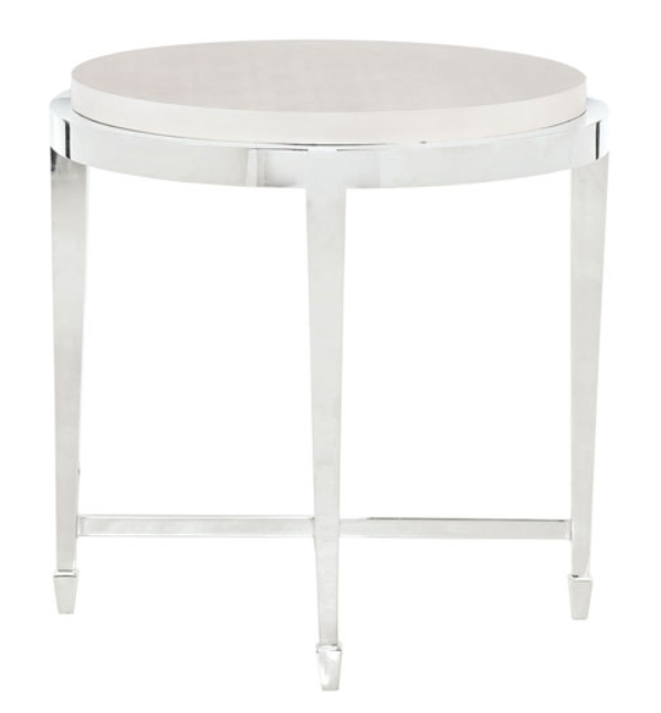 White-Silver-End-Table