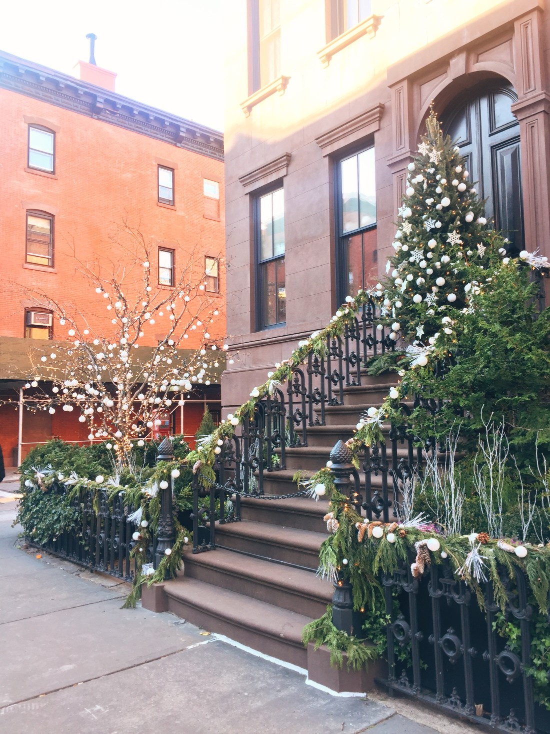 New-York-City-Holiday-Street-Chrimstas-On-Home-Town-Stoop-Holidays-In-New-YOrk