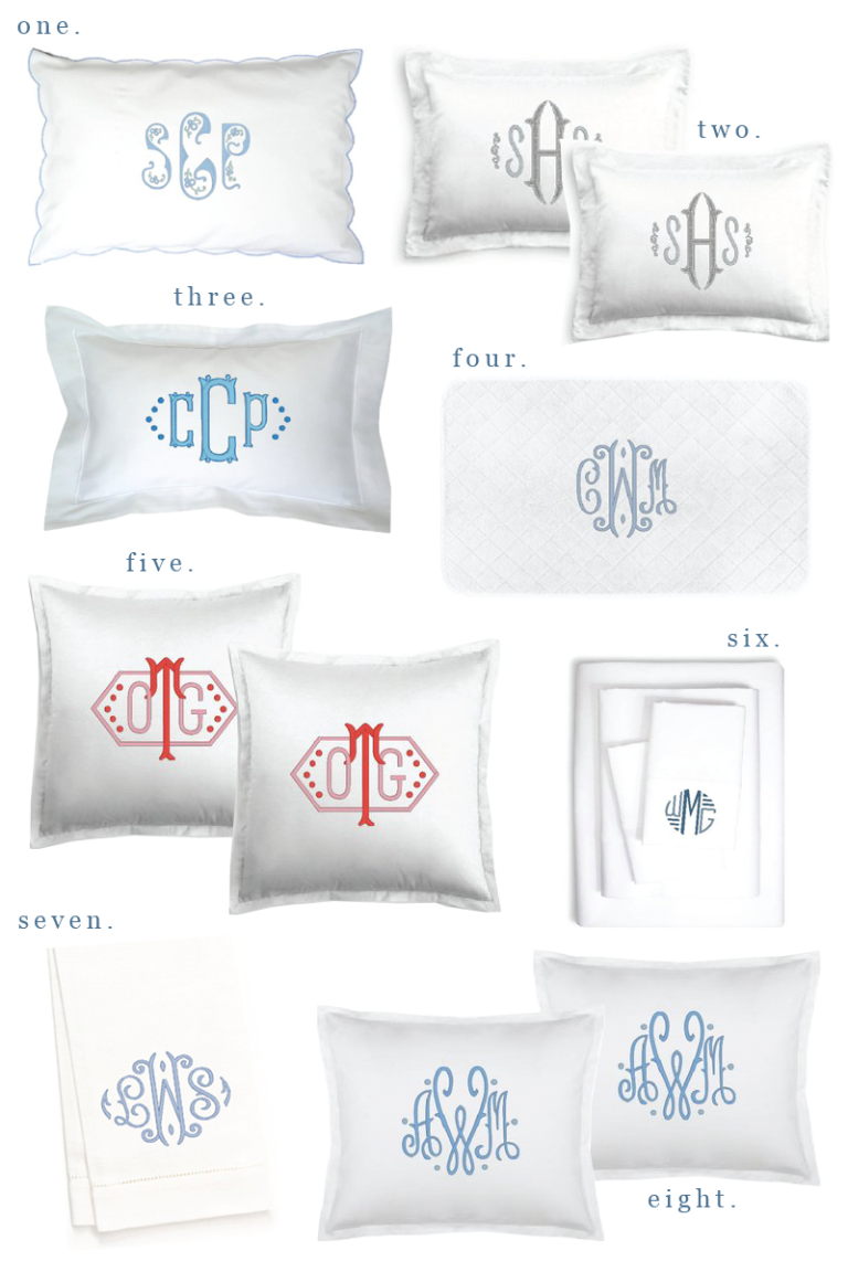 Where To Buy Monogrammed Pillows Lettrefina Etsy Shop Lauren Nelson